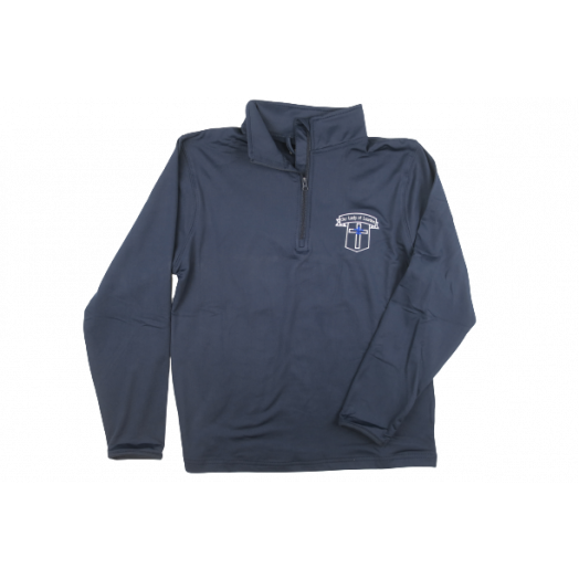 1/4 Zip Performance Fleece Pullover with Our Lady of Lourdes Logo