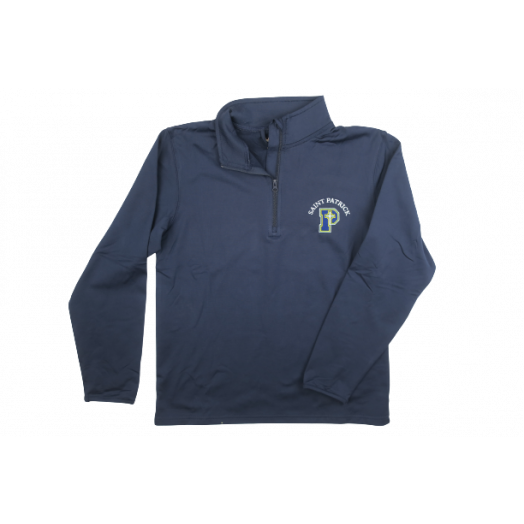 1/4 Zip Performance Fleece Pullover with St. Patrick Logo