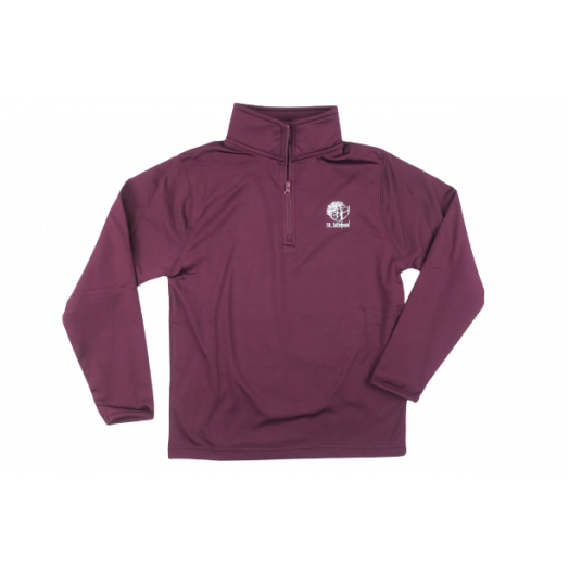 1/4 Zip Performance Pullover with St. Michael Logo