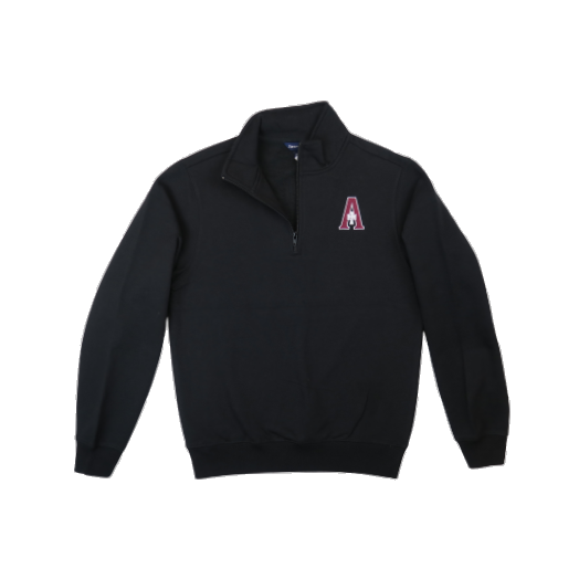 1/4 Zip Pullover Sweatshirt with Assumption Logo