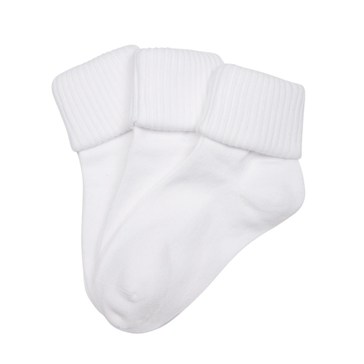 Trimfit 3-Pack WhiteTriple Roll Socks