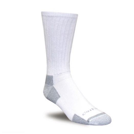 A62 Carhartt 3 Pack All Season Cotton Crew Sock in White