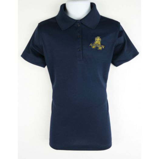 Female Short Sleeve Dri-Fit Polo Shirt with Ascension Logo