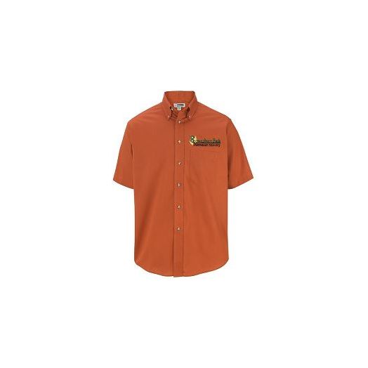 Brownsboro Park S/S Button Up Shirt in Rust
