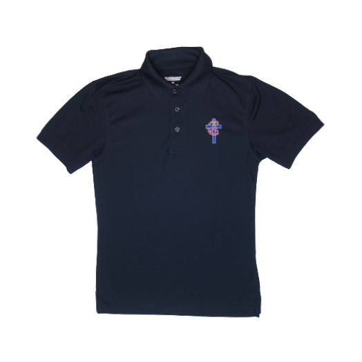 Short Sleeve Dri-Fit Polo Shirt with CAL Logo