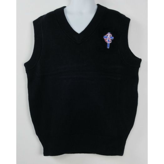 V-Neck Sweater Vest with CAL Logo