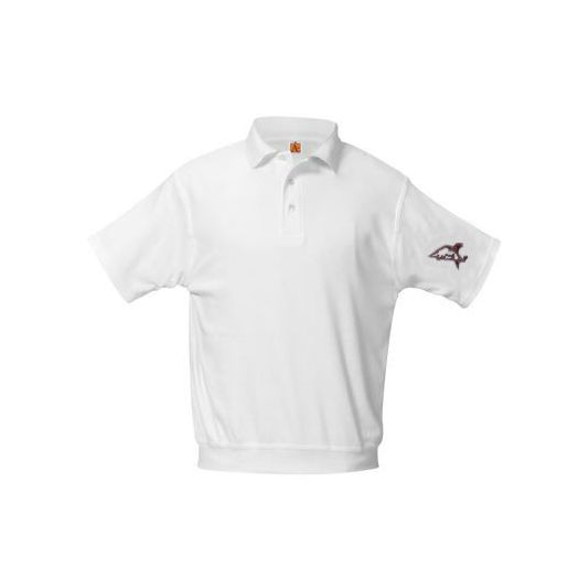 Short Sleeve Banded Bottom Polo Shirt with Central Baptist Logo
