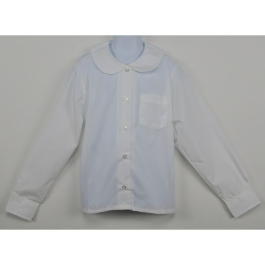Female Long Sleeve Round Collar Blouse with Central Baptist Logo