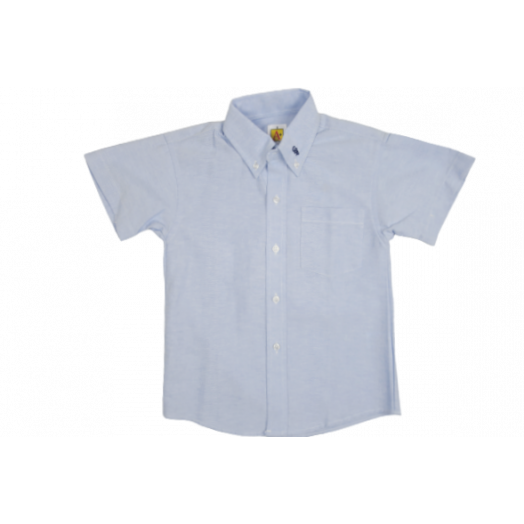 Male Short Sleeve Oxford Shirt with Central Baptist Logo