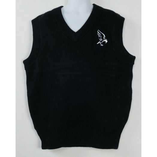 V-Neck Sweater Vest with Central Baptist Logo