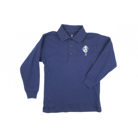 Long Sleeve Polo Shirt with CAI Logo
