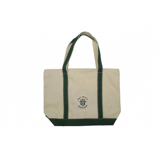 Classic Large Boat Tote with Holy Trinity Logo