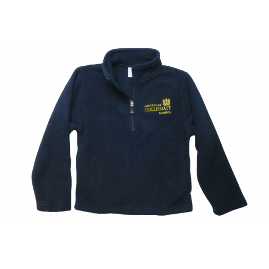 1/4 Zip Fleece Pullover with Collegiate Logo