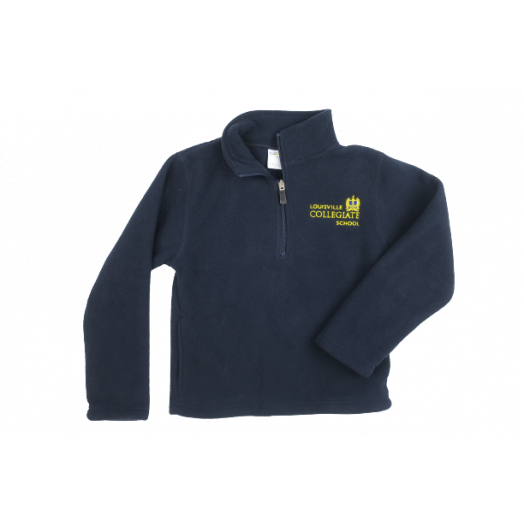 Full Zip Fleece Jacket with Collegiate Logo