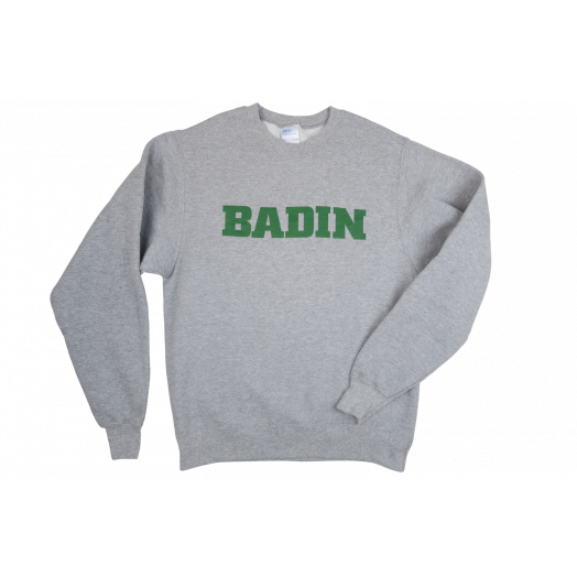 Crewneck Sweatshirt with Badin HS Logo