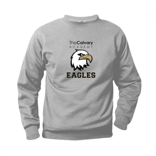 Crewneck Sweatshirt with Calvary Academy Spiritwear Logo