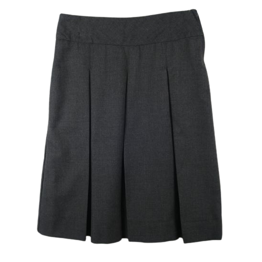 Dark Grey Pleated GAT Skirt