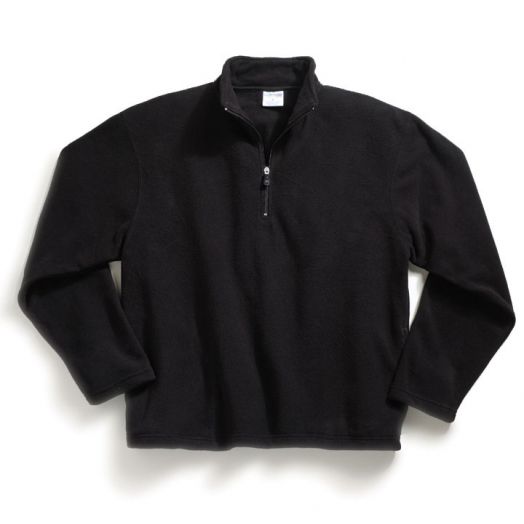 Elderwear Black 1/4 Zip Fleece Pullover