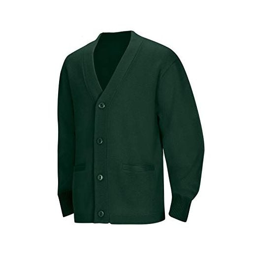Elderwear Green V-Neck Cardigan Sweater