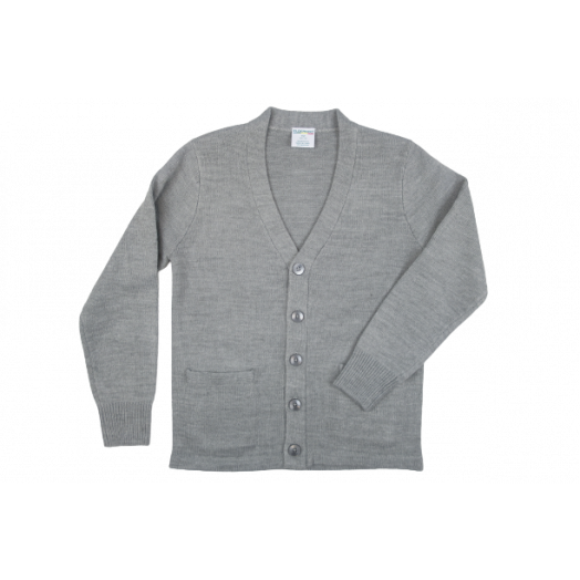 Elderwear Heather Grey V-Neck Cardigan Sweater