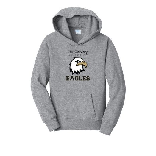 Fan Favorite Fleece Pullover Hoodie with Calavary Academy Logo