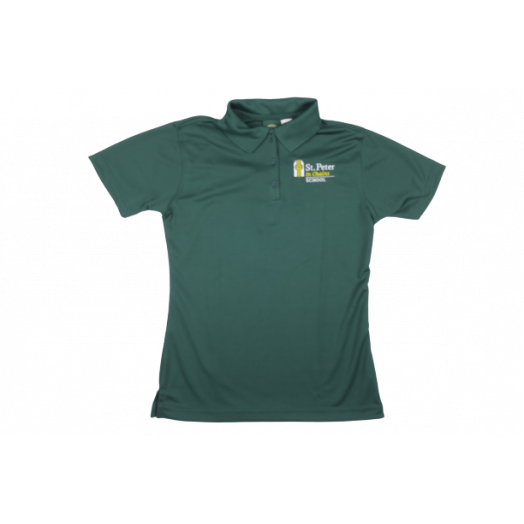 Female Dri-Fit Polo Shirt with St. Peter in Chains Logo