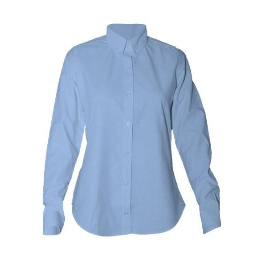Female Long Sleeve Light Blue Oxford Shirt