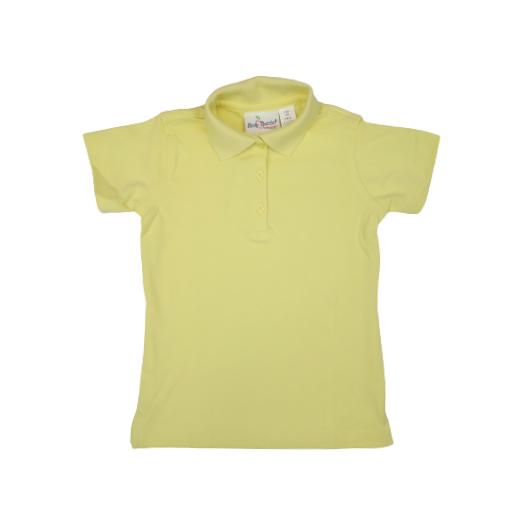 Female Short Sleeve Yellow Polo Shirt