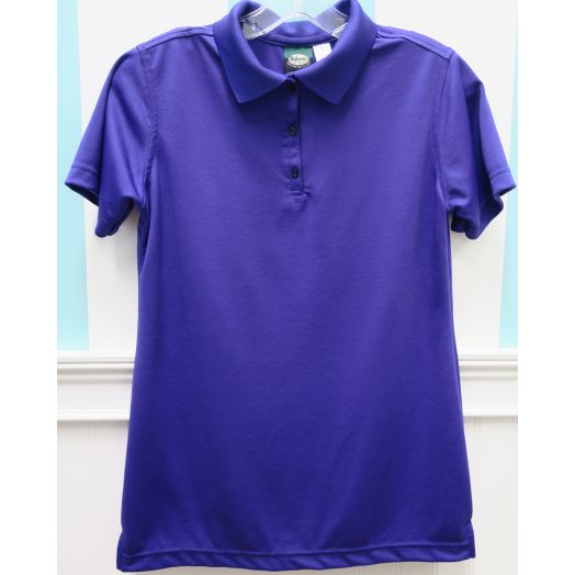 Female Short Sleeve Purple Dri-Fit Polo Shirt