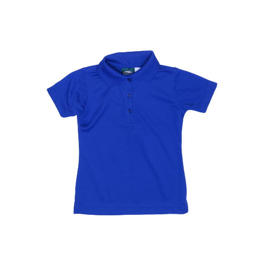Female Short Sleeve Royal Blue Dri-Fit Polo Shirt
