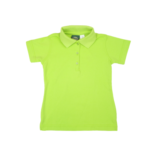 Female Short Sleeve Lime Green Polo Shirt