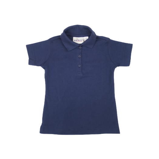 Female Short Sleeve Navy Polo Shirt