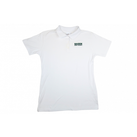 Female Short Sleeve Polo Shirt with Badin HS Logo