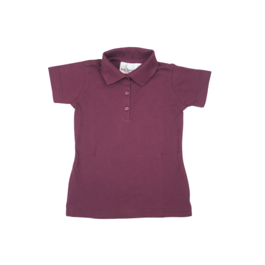 Female Short Sleeve Polo Shirt with Springfield Prep & Fitness Logo