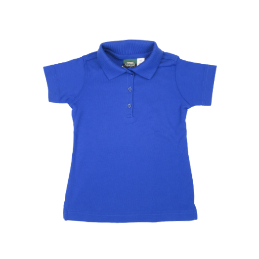 Female Short Sleeve Royal Blue Polo Shirt