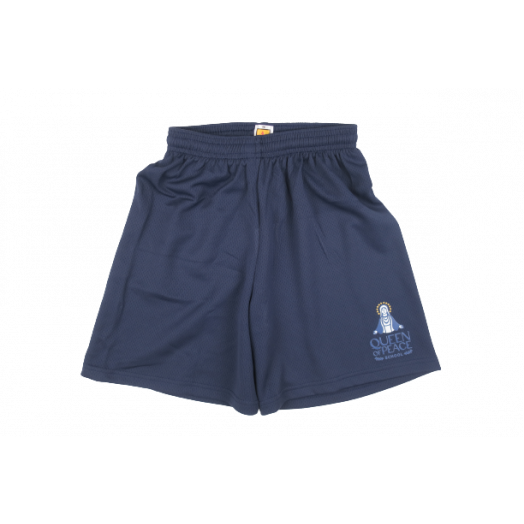 Gym Short with Queen of Peace Logo