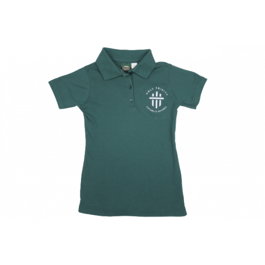 Female Short Sleeve Polo Shirt with Holy Trinity Logo