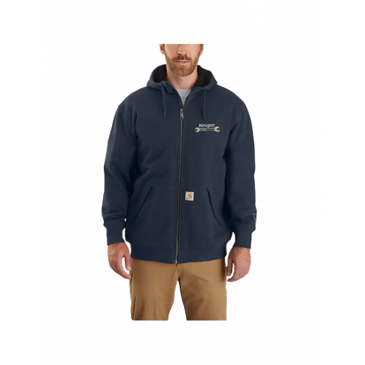 Carhartt Rain Defender® Thermal-Lined Full Zip Sweatshirt with Kroger Engineering Logo