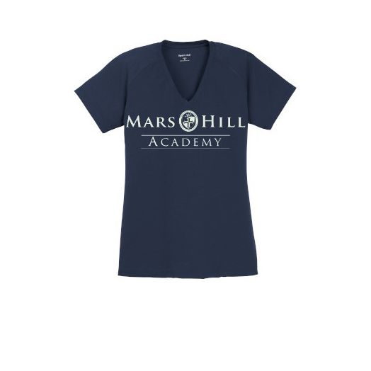 Ladies Ultimate Performance V-Neck Tee with MHA Logo