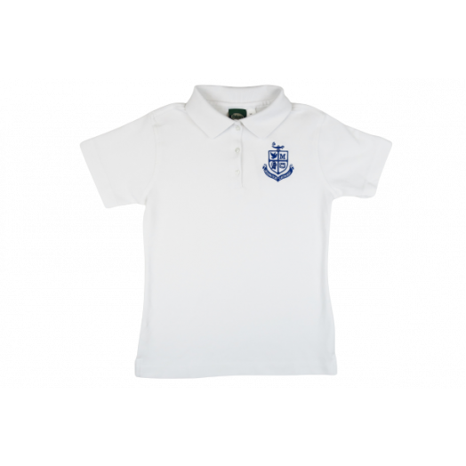 Female Short Sleeve Polo Shirt with Lexington Catholic Logo