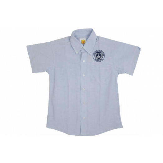 Male Short Sleeve Oxford Shirt with Liberty Bible Logo