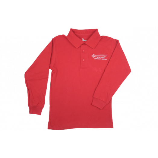 Long Sleeve Polo Shirt with Beth Haven Logo