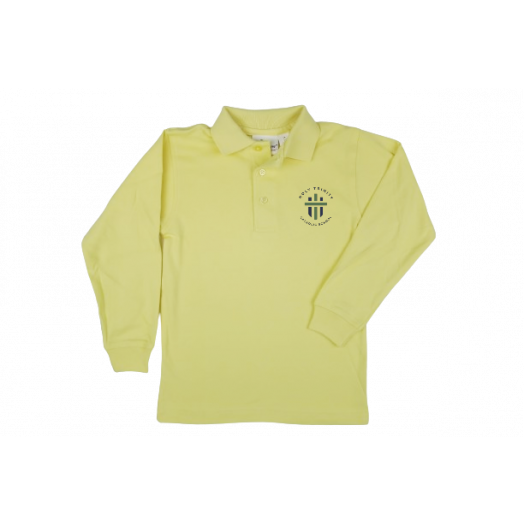 Long Sleeve Polo Shirt with Holy Trinity Logo (Pre-K Only)
