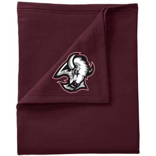Fleece Blanket with Bison Logo