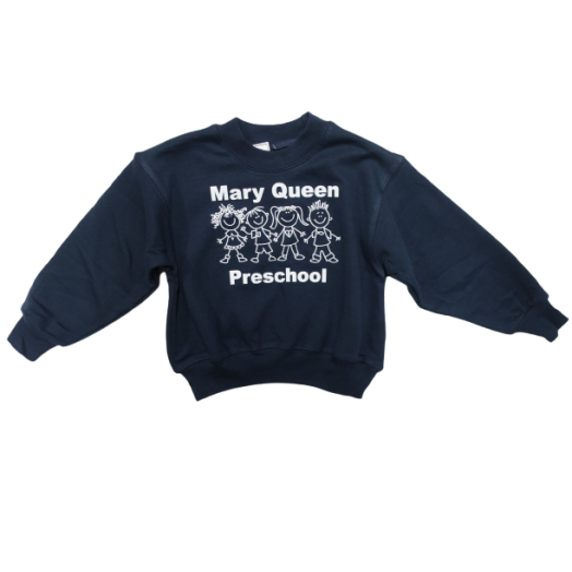 Crewneck Sweatshirt with Mary Queen Logo (Preschool)