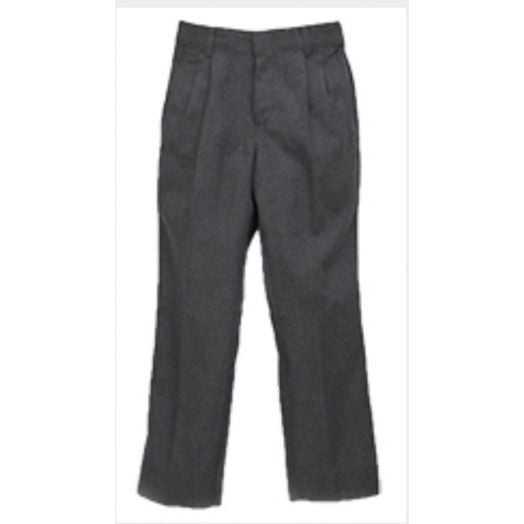 Mens Tri-Blend Charcoal Pleated Pant