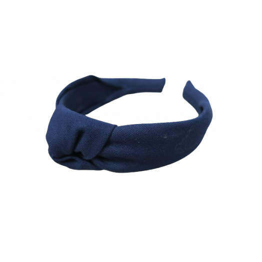 Navy Headband with Knot