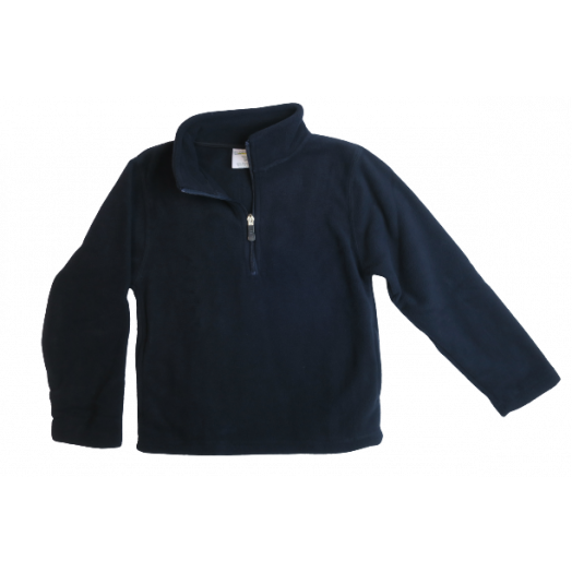 Navy 1/4 Zip Fleece Pullover