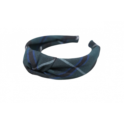 Plaid #90 Headband with Knot