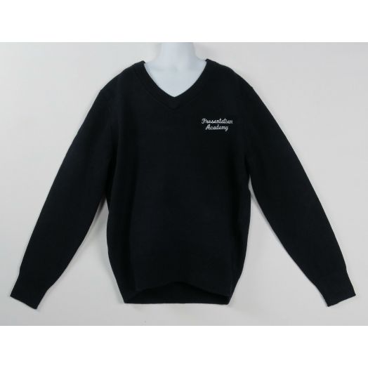 V-Neck Pullover Sweater (Youth) with Presentation Logo